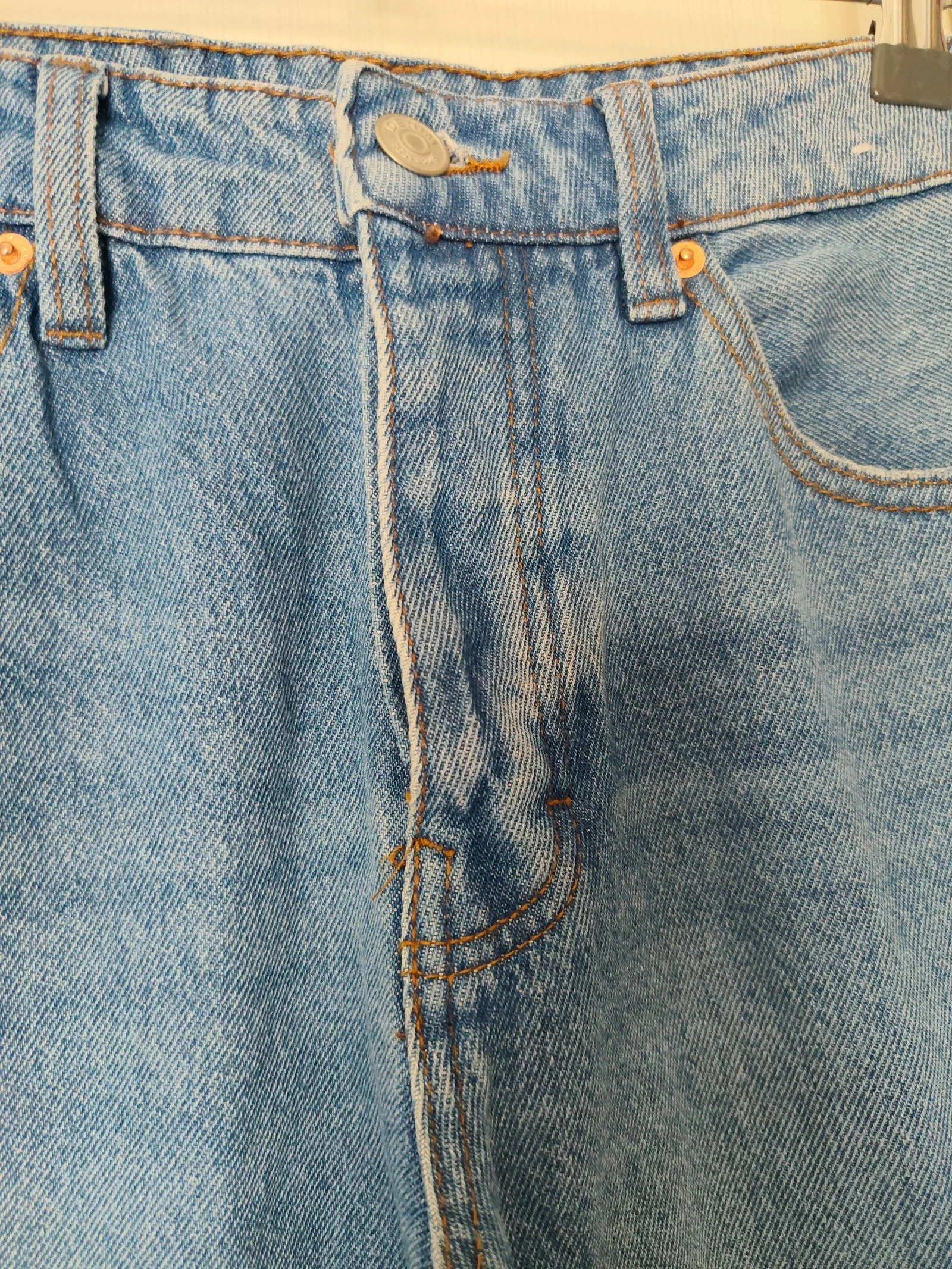 Calça jeans feminina reta solta Lefties Tamanho M/38 – photo 4